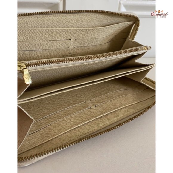 Authentic Louis Vuitton Damier Azur Canvas Leather Zippy Organizer Wallet CA1154 - Picture 12 of 12